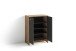 Schuhkommode >BEN< in Eiche-Optik/Anthrazit 63 x 83 x 35 cm (BxHxT)