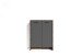 Schuhkommode >BEN< in Old-Wood-Optik/Anthrazit 63 x 83 x 35 cm (BxHxT)