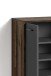 Schuhkommode >BEN< in Old-Wood-Optik/Anthrazit 63 x 83 x 35 cm (BxHxT)