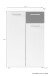 Schuhkommode >JAKOB< in Anthrazit/Old-Wood-Optik 60 x 102 x 30 cm (BxHxT)