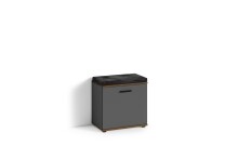 Sitzbank >JAKOB< in Anthrazit/Old-Wood-Optik 48,5 H...