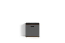 Sitzbank >JAKOB< in Anthrazit/Old-Wood-Optik 48,5 H 49 x 30 cm (BxHxT)
