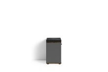 Sitzbank >JAKOB< in Anthrazit/Old-Wood-Optik 48,5 H 49 x 30 cm (BxHxT)