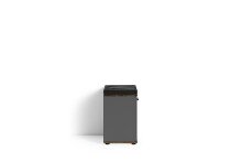 Sitzbank >JAKOB< in Anthrazit/Old-Wood-Optik 48,5 H 49 x 30 cm (BxHxT)