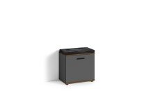 Sitzbank >JAKOB< in Anthrazit/Old-Wood-Optik 48,5 H...
