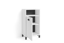 Seitenschrank >WELLNESS< in Weiß 42 x 77,5 x 31 cm (BxHxT)