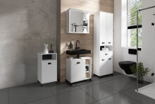 Seitenschrank >WELLNESS< in Weiß 42 x 77,5 x 31 cm (BxHxT)