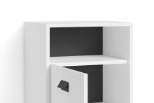 Seitenschrank >WELLNESS< in Weiß 42 x 77,5 x 31 cm (BxHxT)