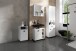 Seitenschrank >WELLNESS< in Weiß 42 x 77,5 x 31 cm (BxHxT)