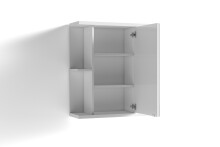Spiegelschrank >NEBRASKA< in Weiß 60 x 70 x 25 cm (BxHxT)