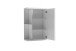 Spiegelschrank >NEBRASKA< in Weiß 60 x 70 x 25 cm (BxHxT)