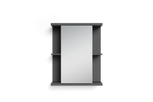 Spiegelschrank >NEBRASKA< in Anthrazit 60 x 70 x 25 cm (BxHxT)