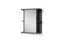 Spiegelschrank >NEBRASKA< in Anthrazit 60 x 70 x 25 cm (BxHxT)