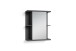 Spiegelschrank >NEBRASKA< in Anthrazit 60 x 70 x 25 cm (BxHxT)
