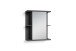 Spiegelschrank >NEBRASKA< in Anthrazit 60 x 70 x 25 cm (BxHxT)