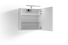 Spiegelschrank >SPREE< in weiß 60 x 60 x 20 cm (BxHxT)
