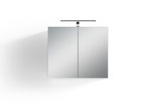 Spiegelschrank >SPREE< in weiß 70 x 60 x 20 cm (BxHxT)