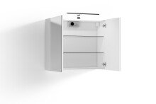 Spiegelschrank >SPREE< in weiß 70 x 60 x 20 cm (BxHxT)
