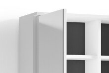 Spiegelschrank >WELLNESS< in Weiß 60 x 61 x 28 cm (BxHxT)