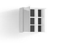 Spiegelschrank >WELLNESS< in Weiß 60 x 61 x 28 cm (BxHxT)