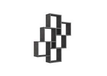 Wandregal >LAURIO 2< in Matera - 81,2x94,3x15,7cm (BxHxT)