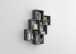 Wandregal >LAURIO 2< in Matera - 81,2x94,3x15,7cm (BxHxT)