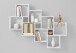 Wandregal >LAURIO 3< in Brillantweiß - 94,5x120,8x15,7cm (BxHxT)