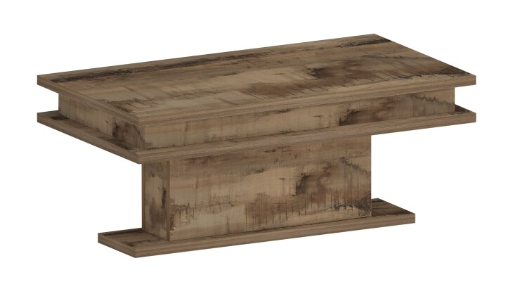 Couchtisch >Molfetta< in Pereira Ahorn Dekor - 100x42x55cm (BxHxT)