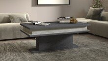 Couchtisch >Molfetta< in Schiefer Nachbildung - 100x42x55cm (BxHxT)