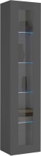 Vitrine >Benevent< in Anthrazit matt - 40x180x30cm...