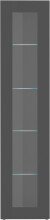 Vitrine >Benevent< in Anthrazit matt - 40x180x30cm (BxHxT)