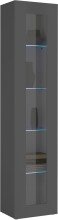 Vitrine >Benevent< in Anthrazit matt - 40x180x30cm...