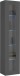 Vitrine >Benevent< in Anthrazit matt - 40x180x30cm (BxHxT)