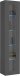 Vitrine >Benevent< in Anthrazit matt - 40x180x30cm (BxHxT)