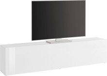 TV-Board >Benevent< in Weiß Hochglanz -...