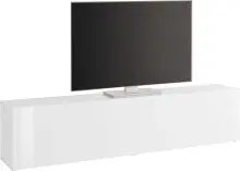 TV-Board >Benevent< in Weiß Hochglanz -...