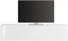 TV-Board >Benevent< in Weiß Hochglanz - 180x40x30cm (BxHxT)
