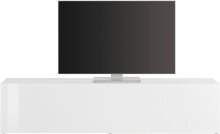 TV-Board >Benevent< in Weiß Hochglanz - 180x40x30cm (BxHxT)