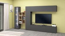 Hängeregal >Benevent< in Wotan Eiche Dekor - 60x90x25cm (BxHxT)