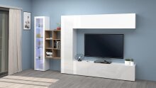 Hängeregal >Benevent< in Wotan Eiche Dekor - 60x90x25cm (BxHxT)