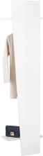 Garderobe >Viterbo< in Weiß Hochglanz - 50x200x30cm (BxHxT)