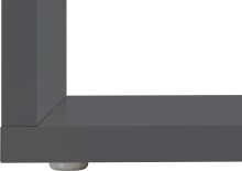 Couchtisch >Altamura< in Anthrazit matt - 55x41,5x55cm (BxHxT)