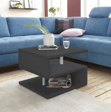 Couchtisch >Altamura< in Anthrazit matt - 55x41,5x55cm (BxHxT)