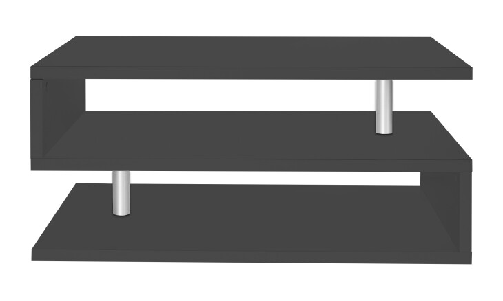 Couchtisch >Altamura< in Anthrazit matt - 90x41,5x55cm (BxHxT)