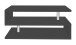 Couchtisch >Altamura< in Anthrazit matt - 90x41,5x55cm (BxHxT)