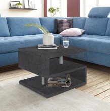 Couchtisch >Altamura< in Schiefer Nachbildung - 55x41,5x55cm (BxHxT)