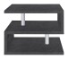 Couchtisch >Altamura< in Schiefer Nachbildung - 55x41,5x55cm (BxHxT)