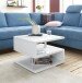 Couchtisch >Altamura< in Weiß Hochglanz - 55x41,5x55cm (BxHxT)