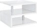 Couchtisch >Altamura< in Weiß Hochglanz - 55x41,5x55cm (BxHxT)