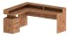 Eckschreibtisch >Novara< in Wotan Eiche Dekor - 180x90x160cm (BxHxT)